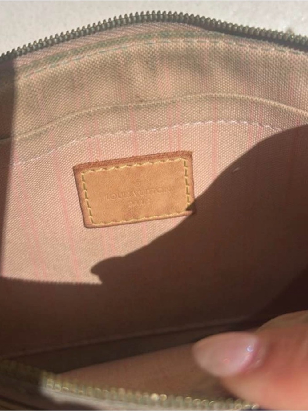 Louis Vuitton Damier Azur Check Zip Pouch - Picture 5 of 6